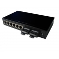 Managed Media Converter with 6 TP Ports